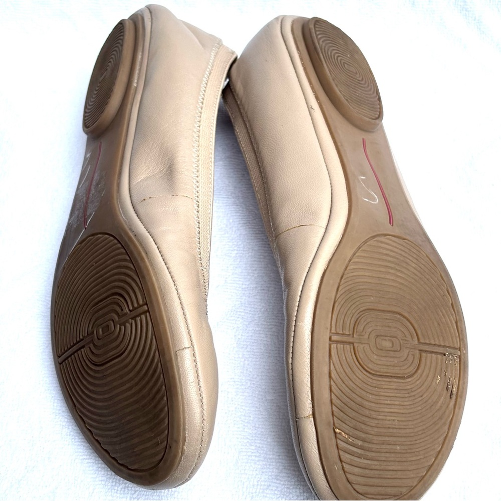 Bandolino Beige Leather Ballet Flats Sz 8.5 - Picture 9 of 10